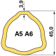 Cev kardana NOTRANJA BYPY 06 TRIKOT (45X3,9) (10617)